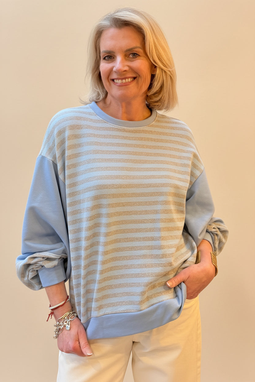 Coast Line - Balloon Sleeve Sweat Shirt