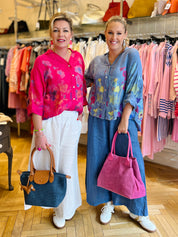 Claudia Painted Linen Shirt