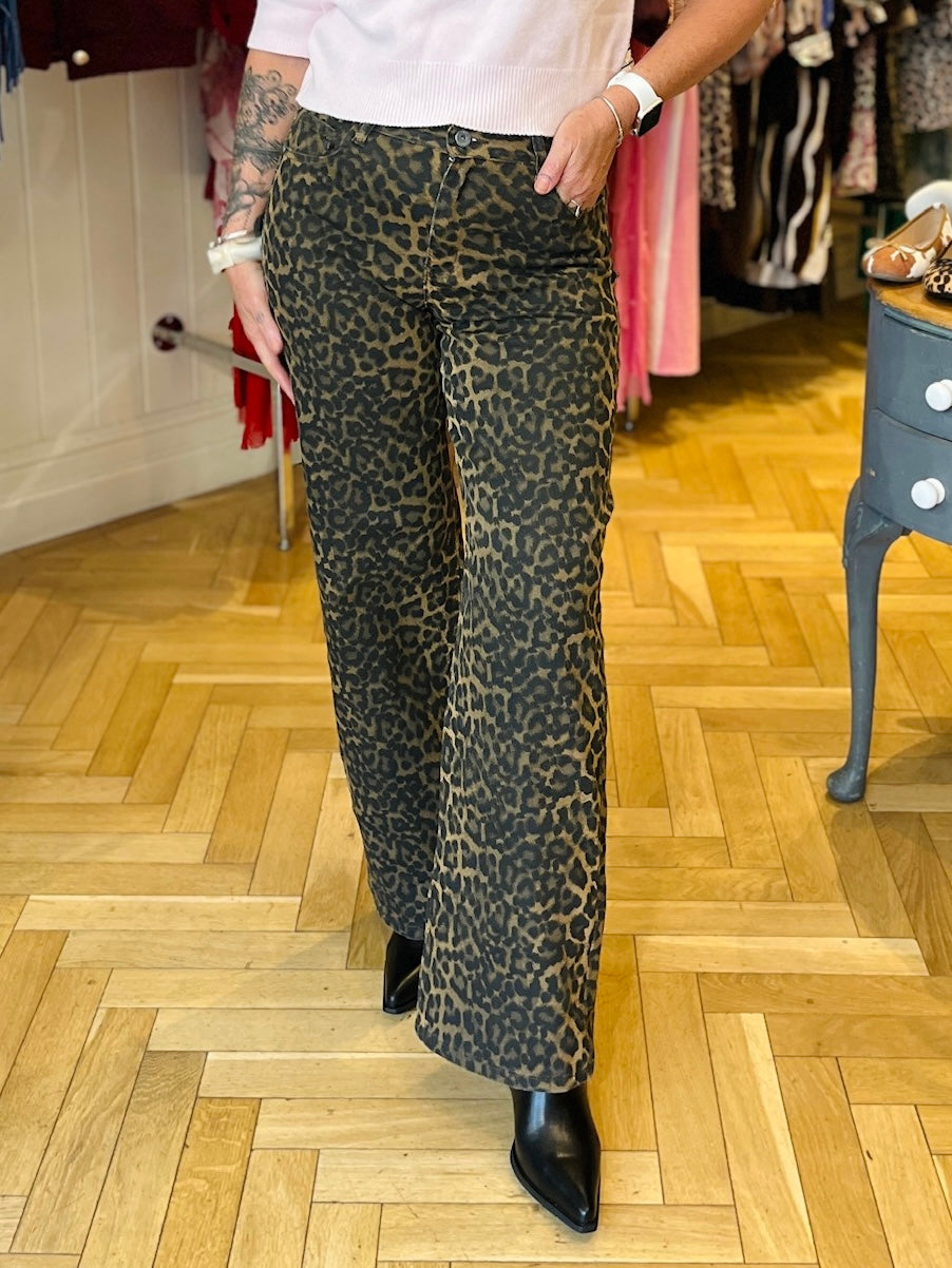 Leopard Print Jeans