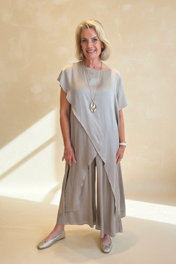 Purdy Silky Laaggenlook Co-ord