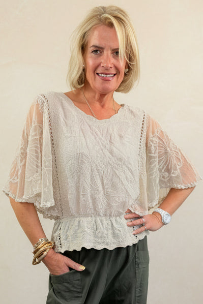 Butterfly Lace Blouse
