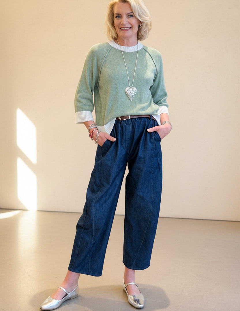 Cotton Contrast Knit