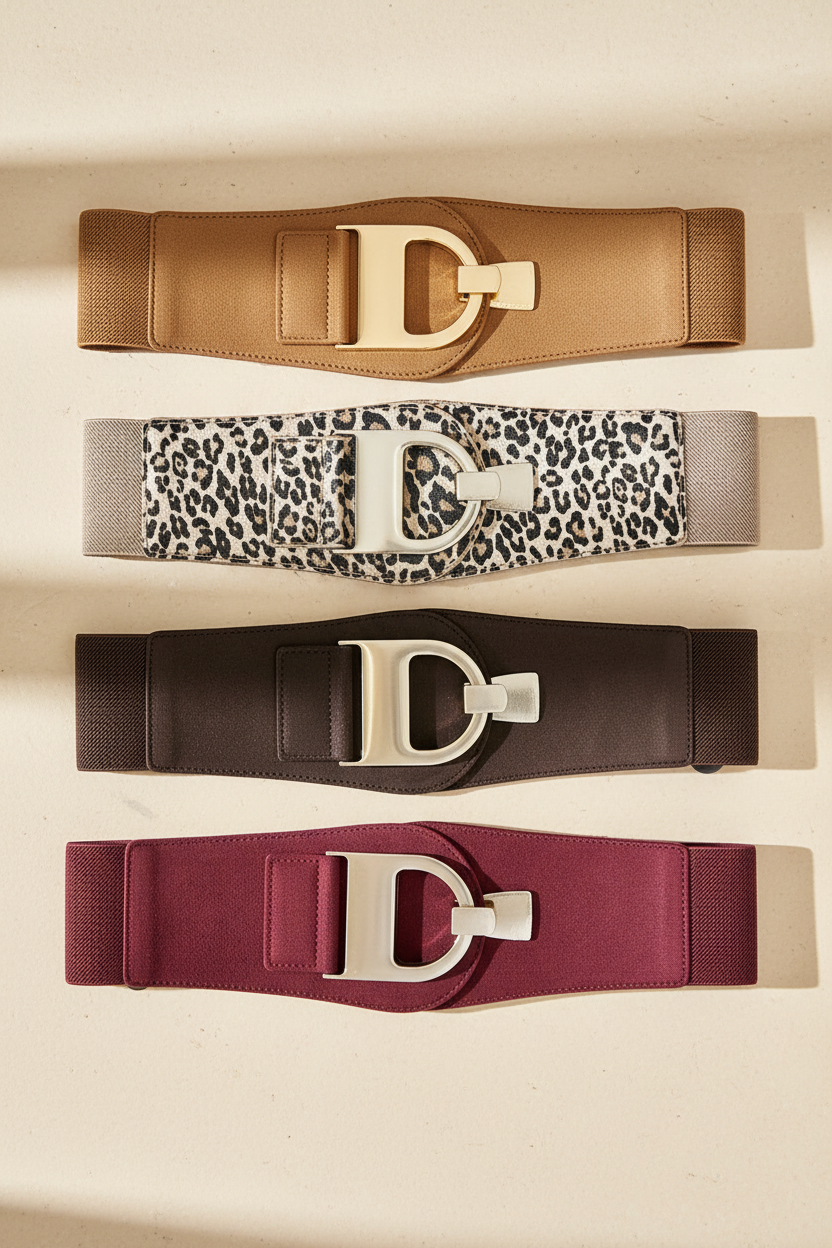 D Buckle Waist Cincher Belt