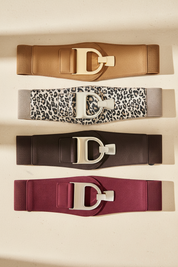 D Buckle Waist Cincher Belt