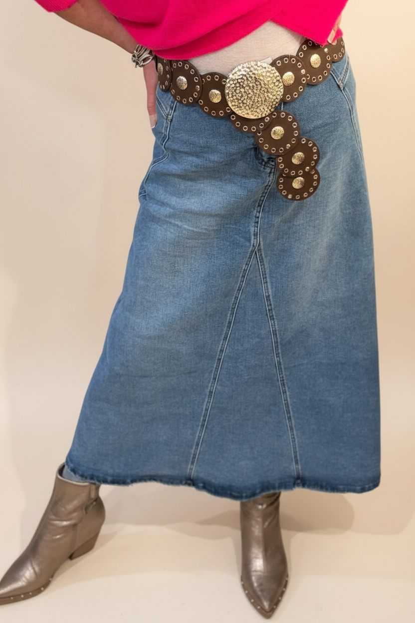 Denim Maxi Skirt