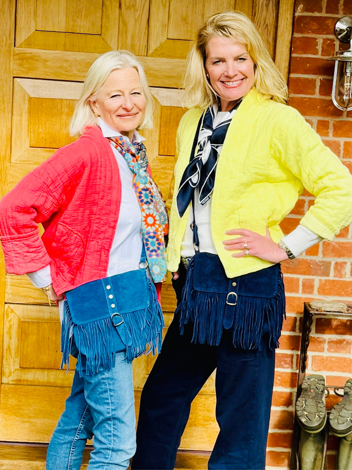 Suede Fringed Messenger Bag