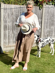 Poplin -  Super Wide Leg Culottes