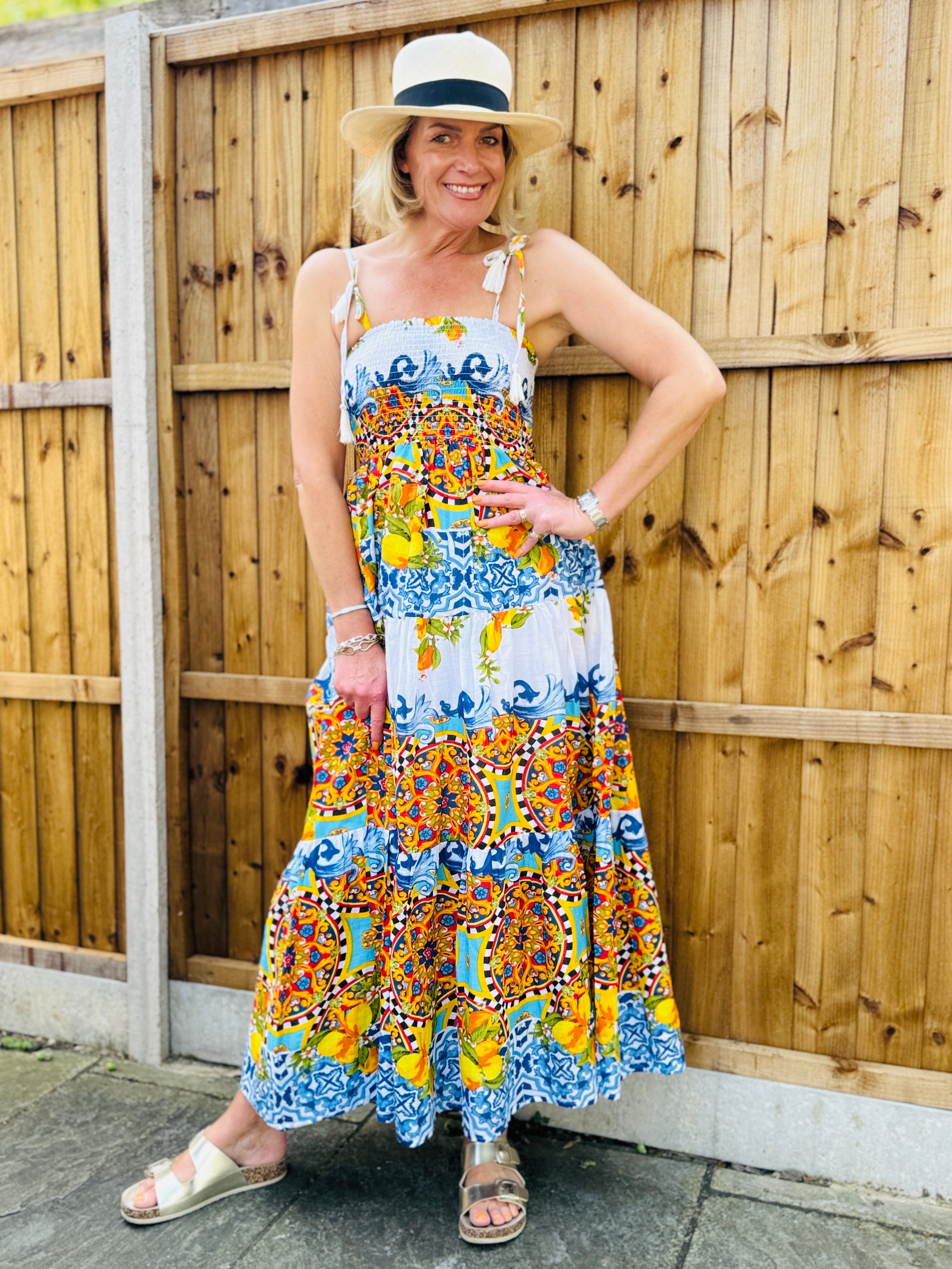 Majolica Luxe Sun-Dress