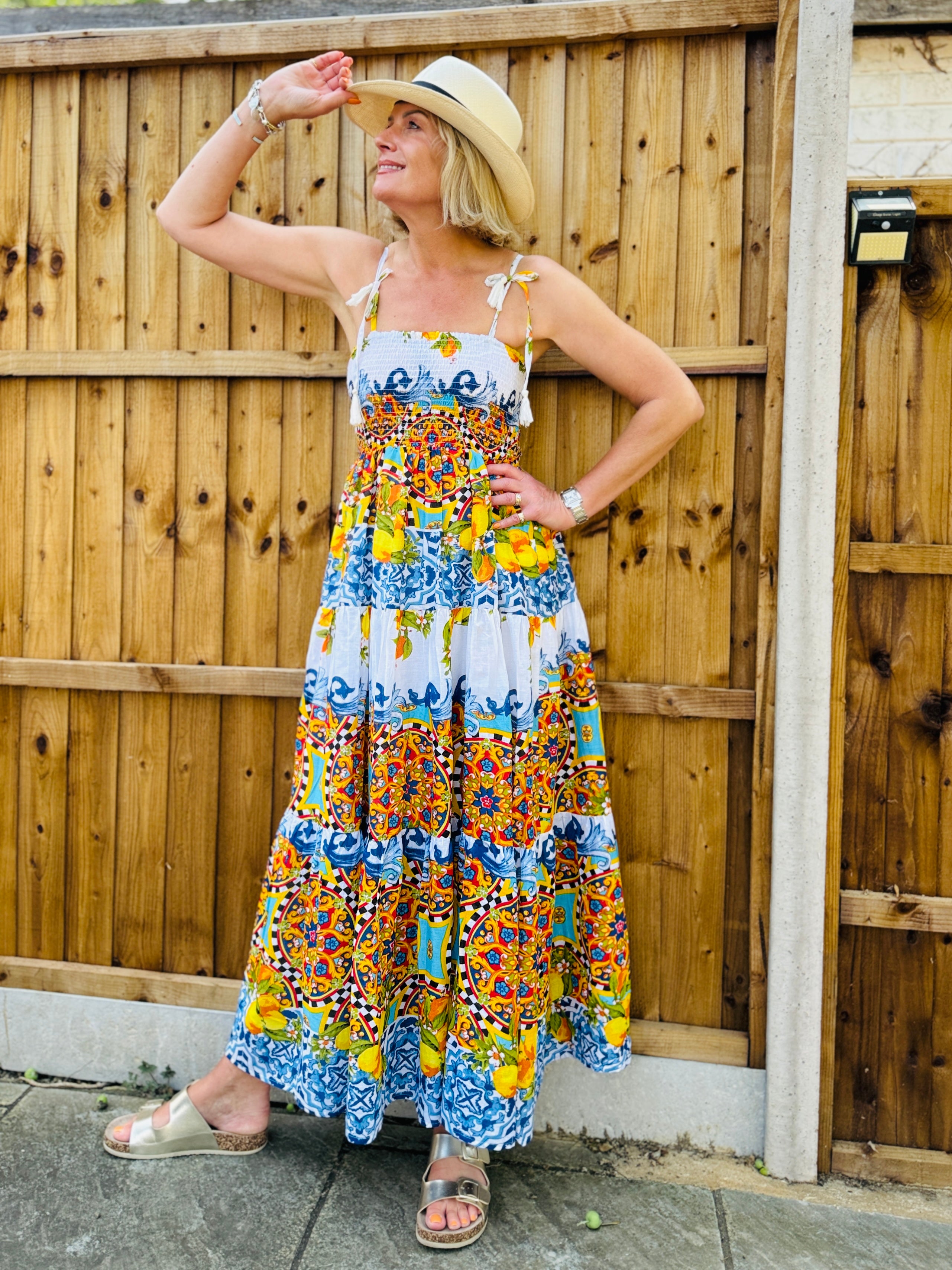 Majolica Luxe Sun-Dress
