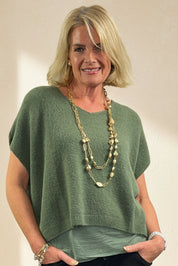 Sleeveless Boxy Knit