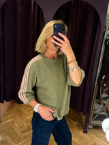 Iconic Stripe Sleeve Knit
