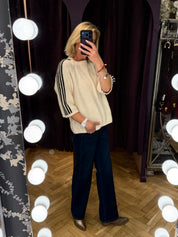 Iconic Stripe Sleeve Knit