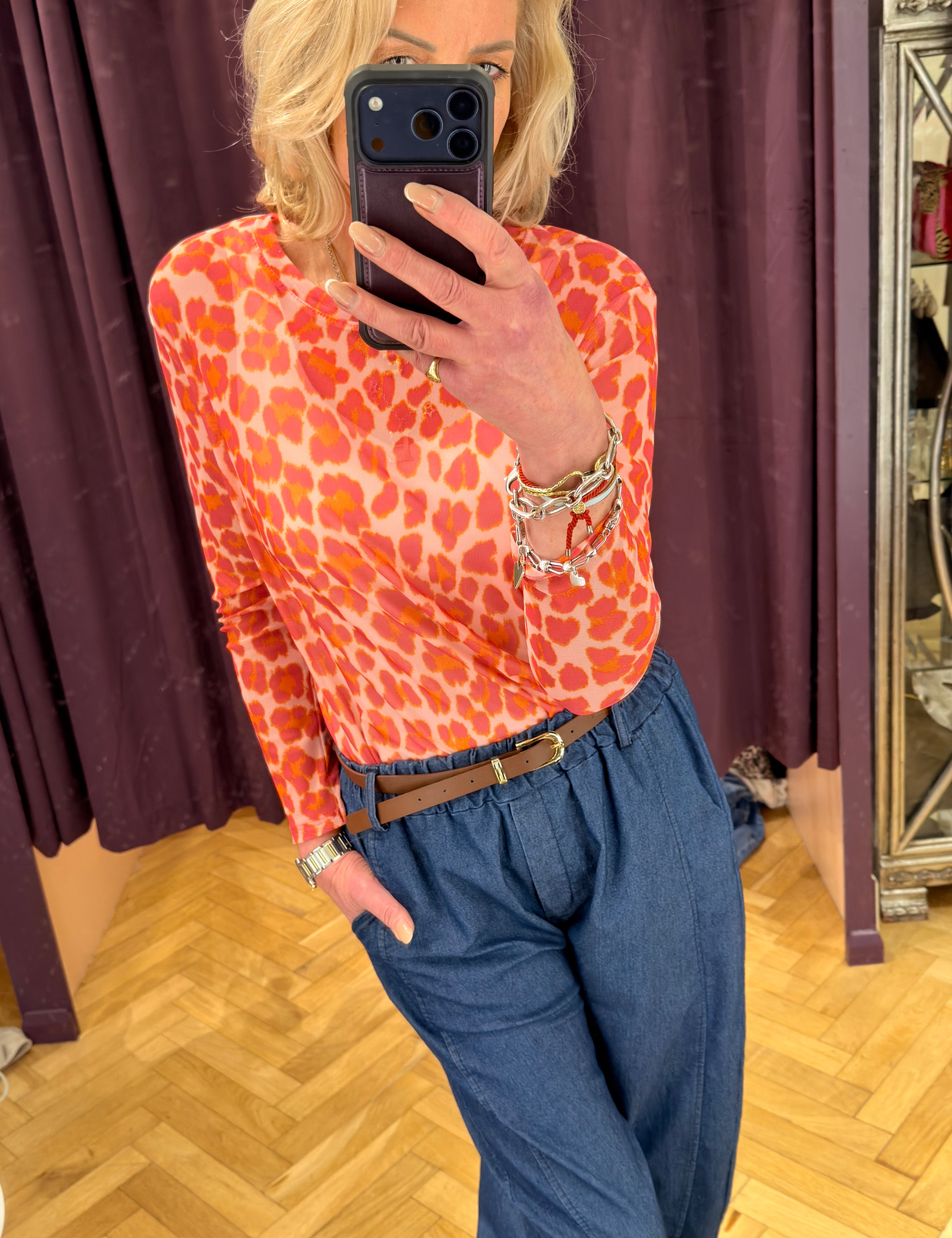 Leona Layering Mesh Top