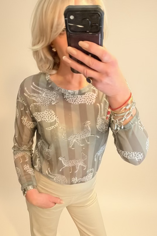 Leona Layering Mesh Top