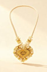 Jewel &  Shell Heart Necklace