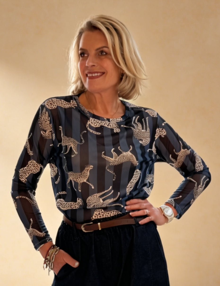 Leona Layering Mesh Top