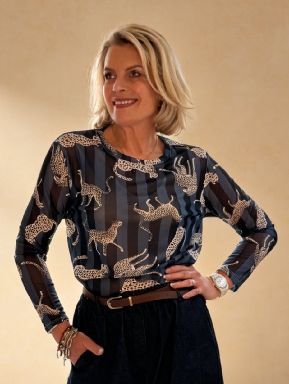 Leona Layering Mesh Top