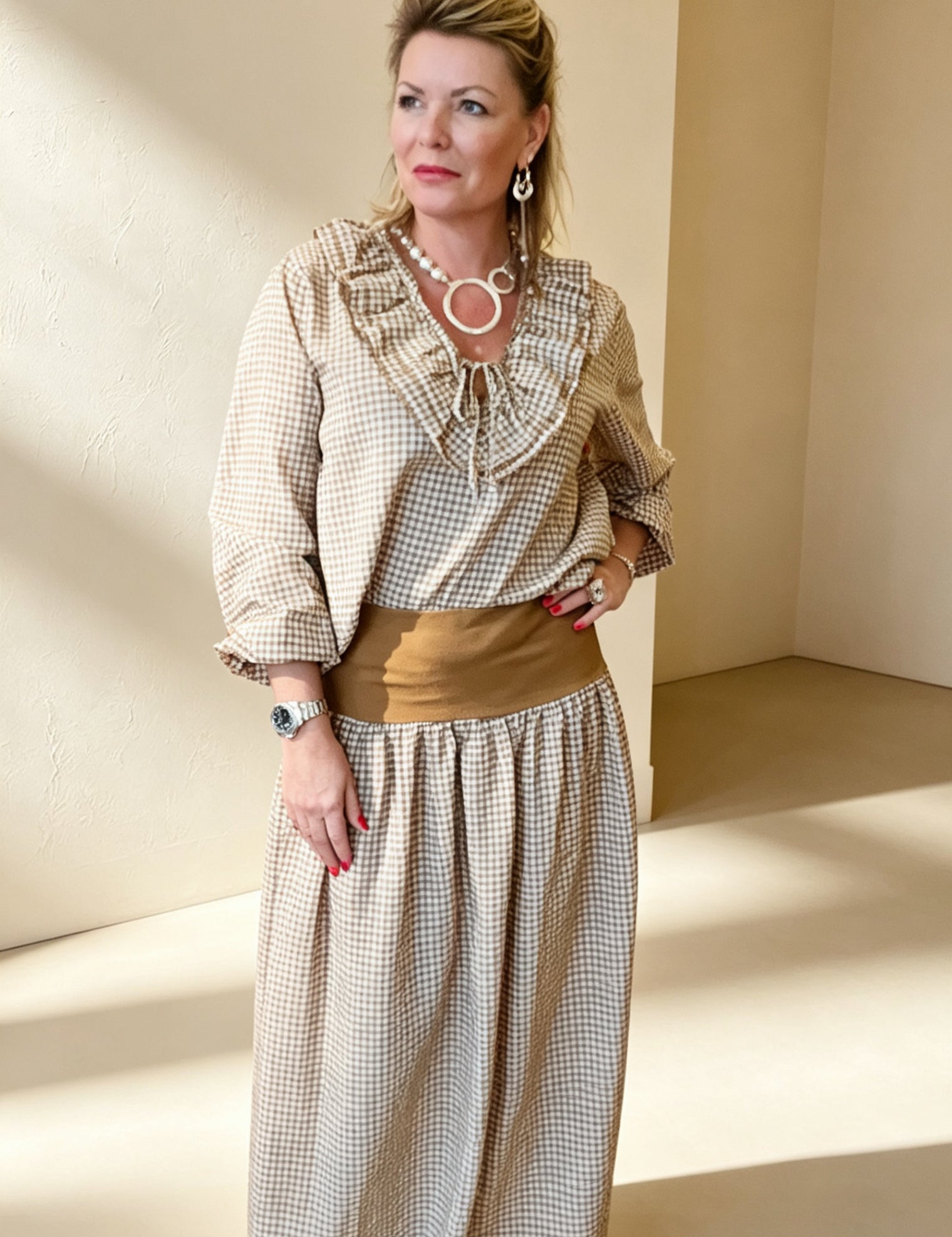 Valentine Gingham Skirt