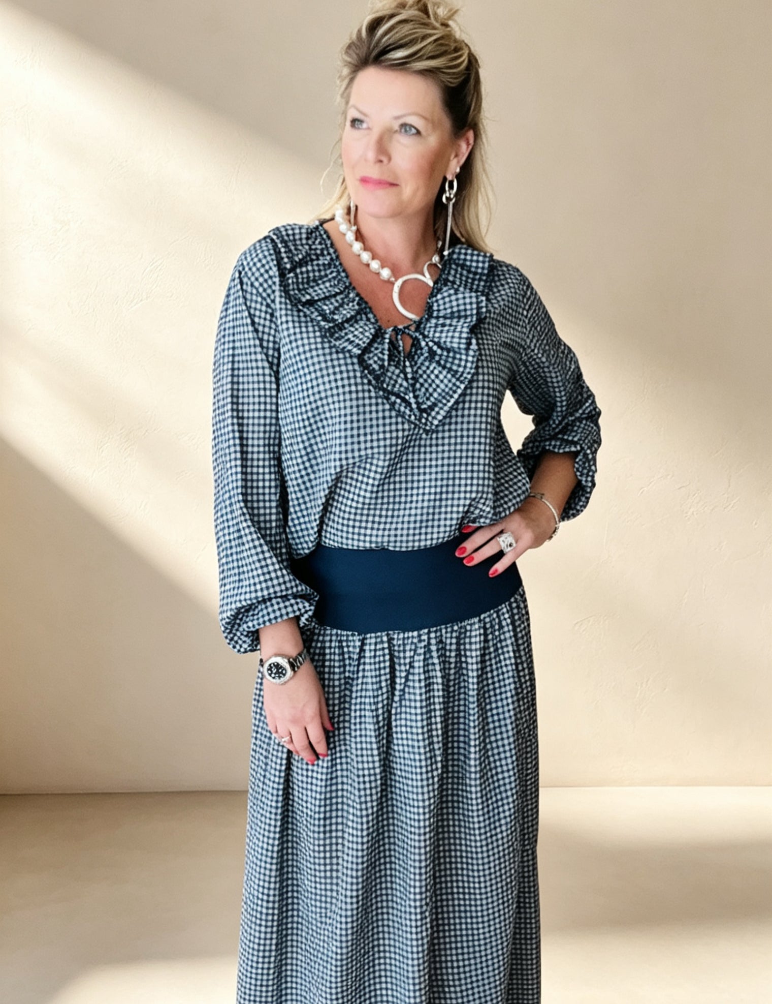 Valentine Gingham Skirt