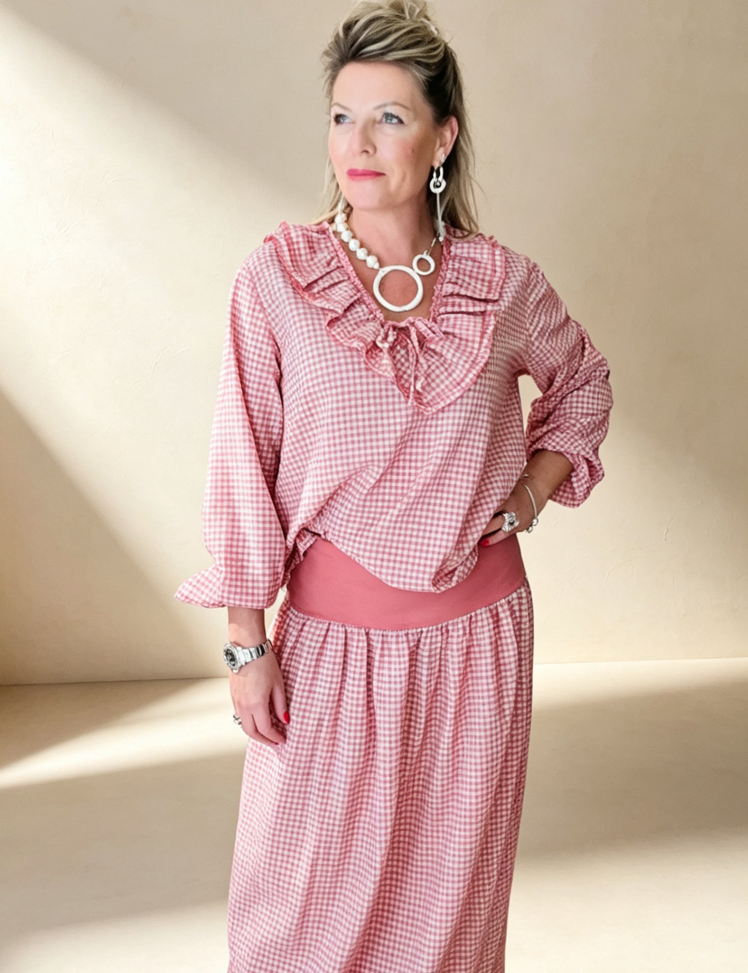 Valentine Gingham Skirt