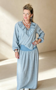 Valentine Gingham Frilly Front Shirt