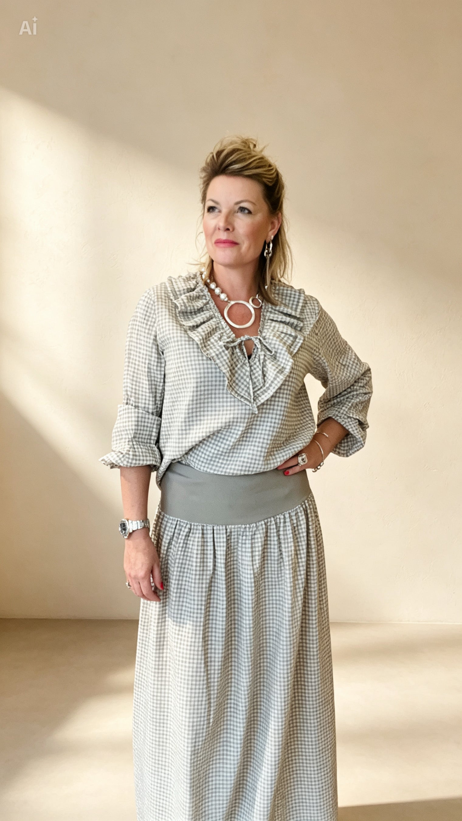 Valentine Gingham Skirt