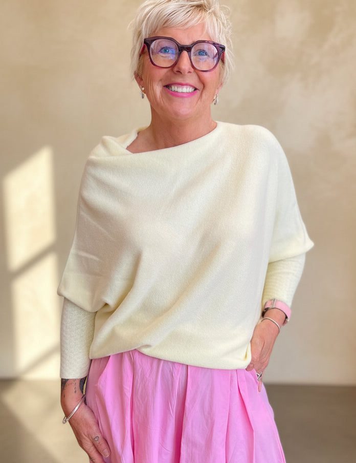 Asymmetric Slouch Italian Soft Knit