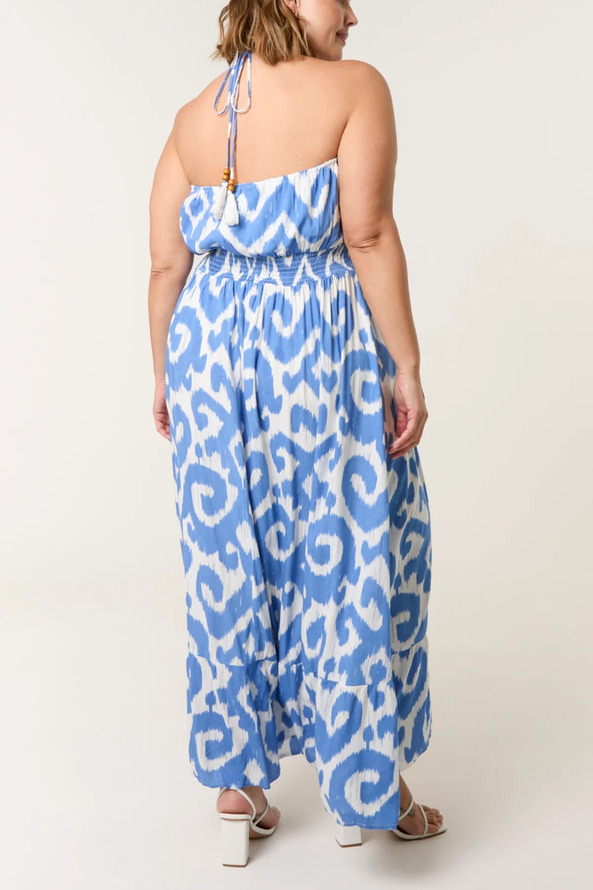 Aztec Bandeau Dress (Curve Range)