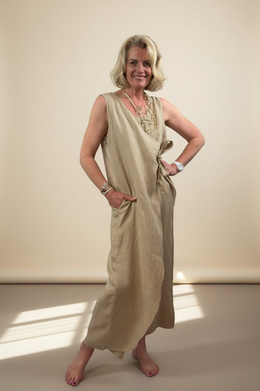 Silvana Faux Wrap Jumpsuit