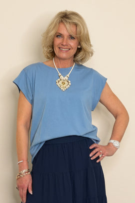 Jewel &  Shell Heart Necklace