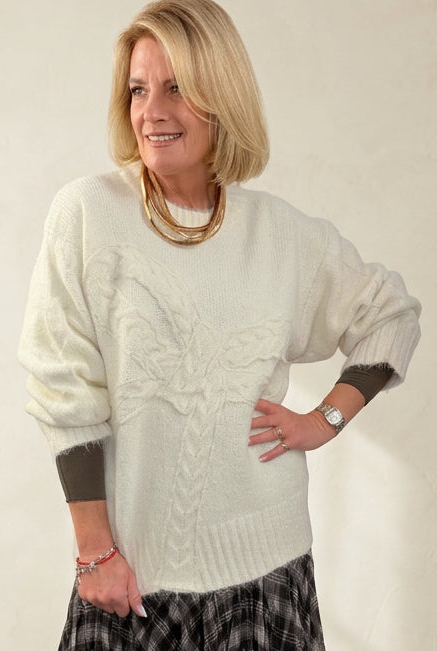 Oversized Bow Knit