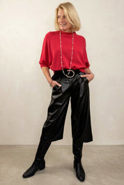 Faux Leather Cullottes