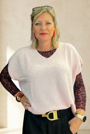Sleeveless Boxy Knit