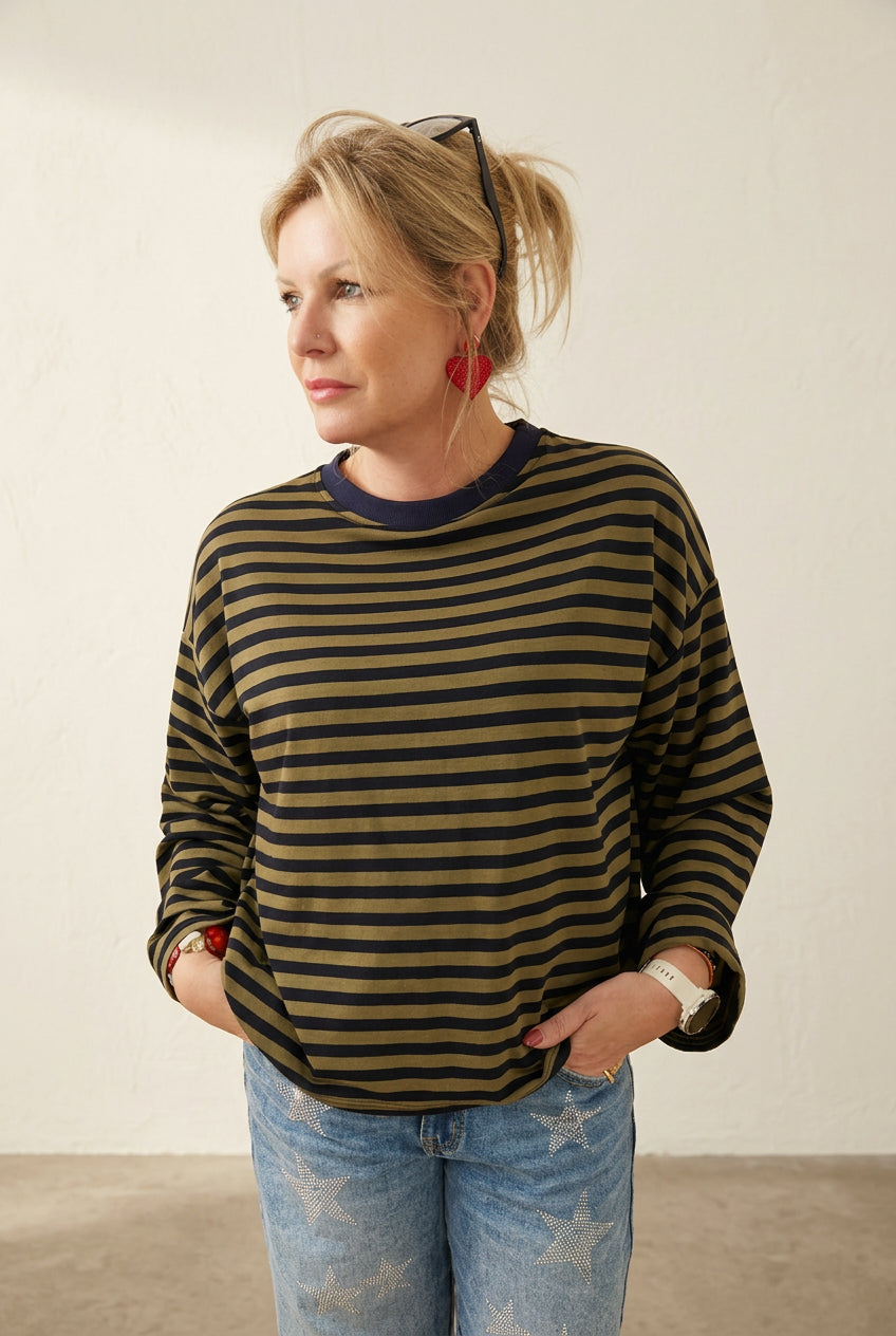 Dolly Mixture Stripe T Shirt