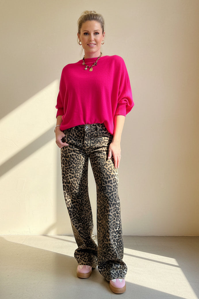 Leopard Print Jeans