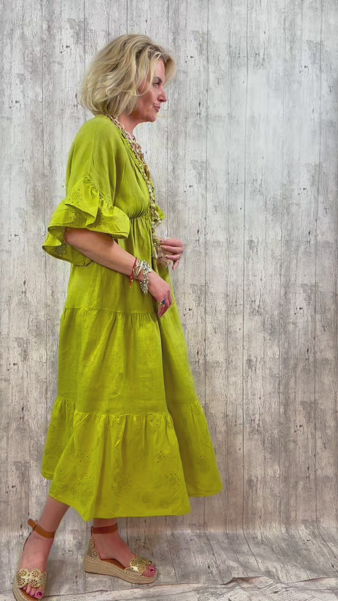 Maya Linen Maxi Dress