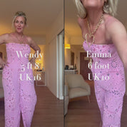 Bandana Print Strapless Jumpsuit